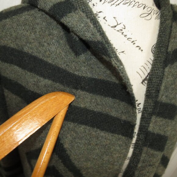 TOAD & CO Merino Heartfelt Hoodie Open Wool Blanket Cardigan S Aztec Southwest - Picture 5 of 10